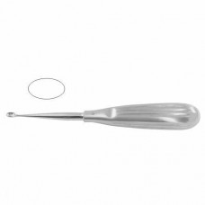 Volkmann Bone Curette Oval - Fig. 0000 Stainless Steel, 17 cm - 6 3/4" Scoop Size 2.8 mm